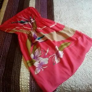 Forever 21 strapless dress. Beautiful colors!
